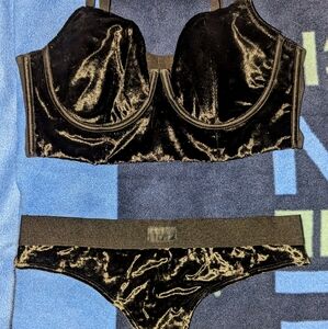 Victoria Secret Bra 38b & PINK Thongs LG  lot Nwot